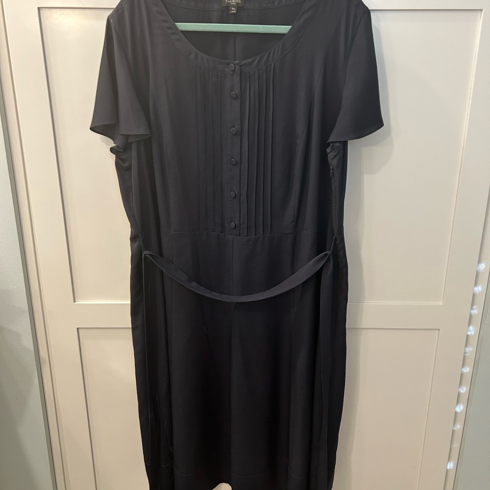 Elegant Black Button-Down Dress